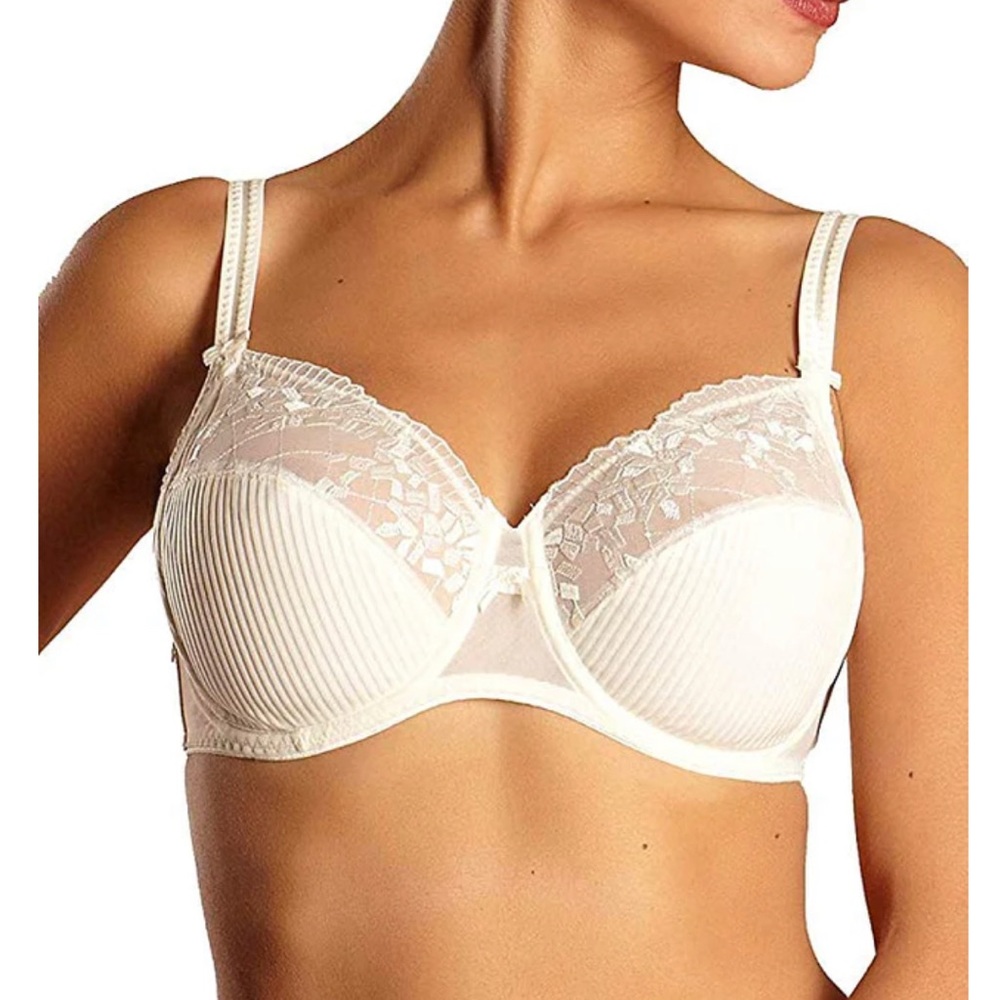 Chantelle 1382, Pont Neuf Full Coverage Unlined Bra 36D Ivory